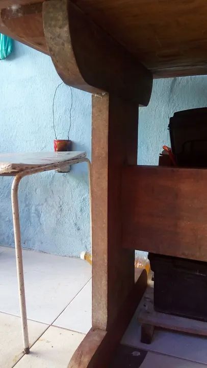 Mesa Retangular Madeira De Tora Maciça - Leia o anúncio  - Foto 3