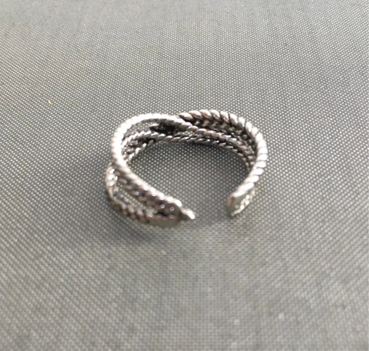 Anel entrelaçado  aço inoxidável - Foto 2