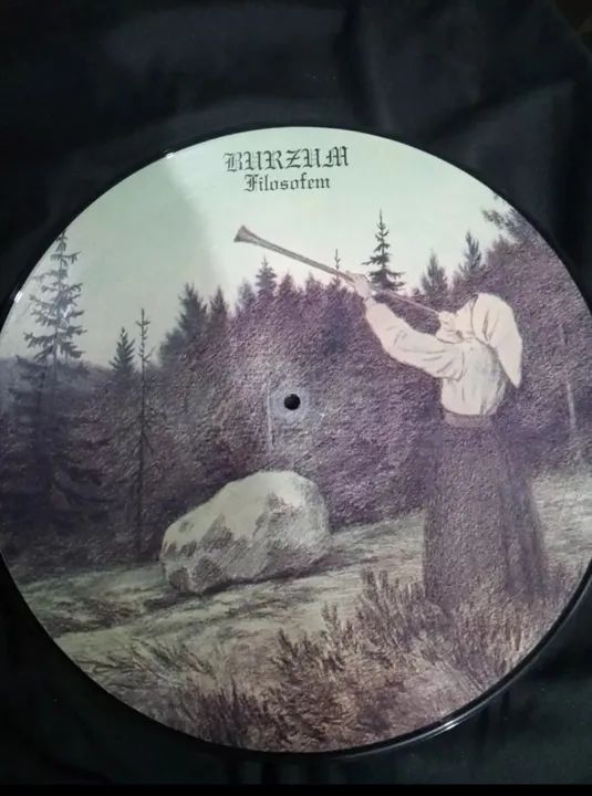 Lp Burzum Filosofem Picure 1° Press Misantropy Balck Metal
