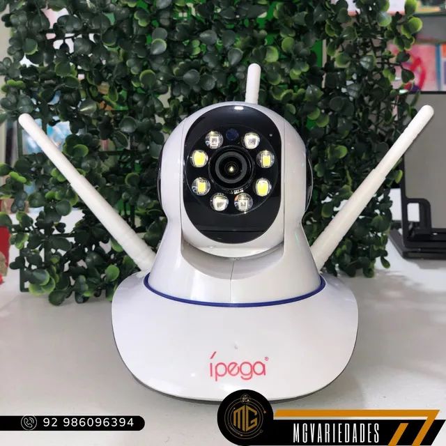 Câmera Ip 360° Sem fio 3 Antenas 