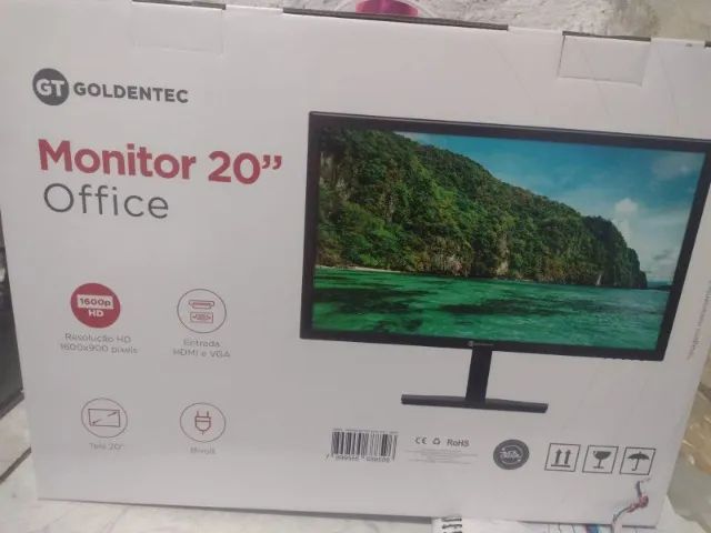 Monitor LED Office 20 polegadas novo e com garantia - Foto 2