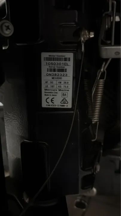Motor de popa Mercury 50hp 4 tempos - Foto 2