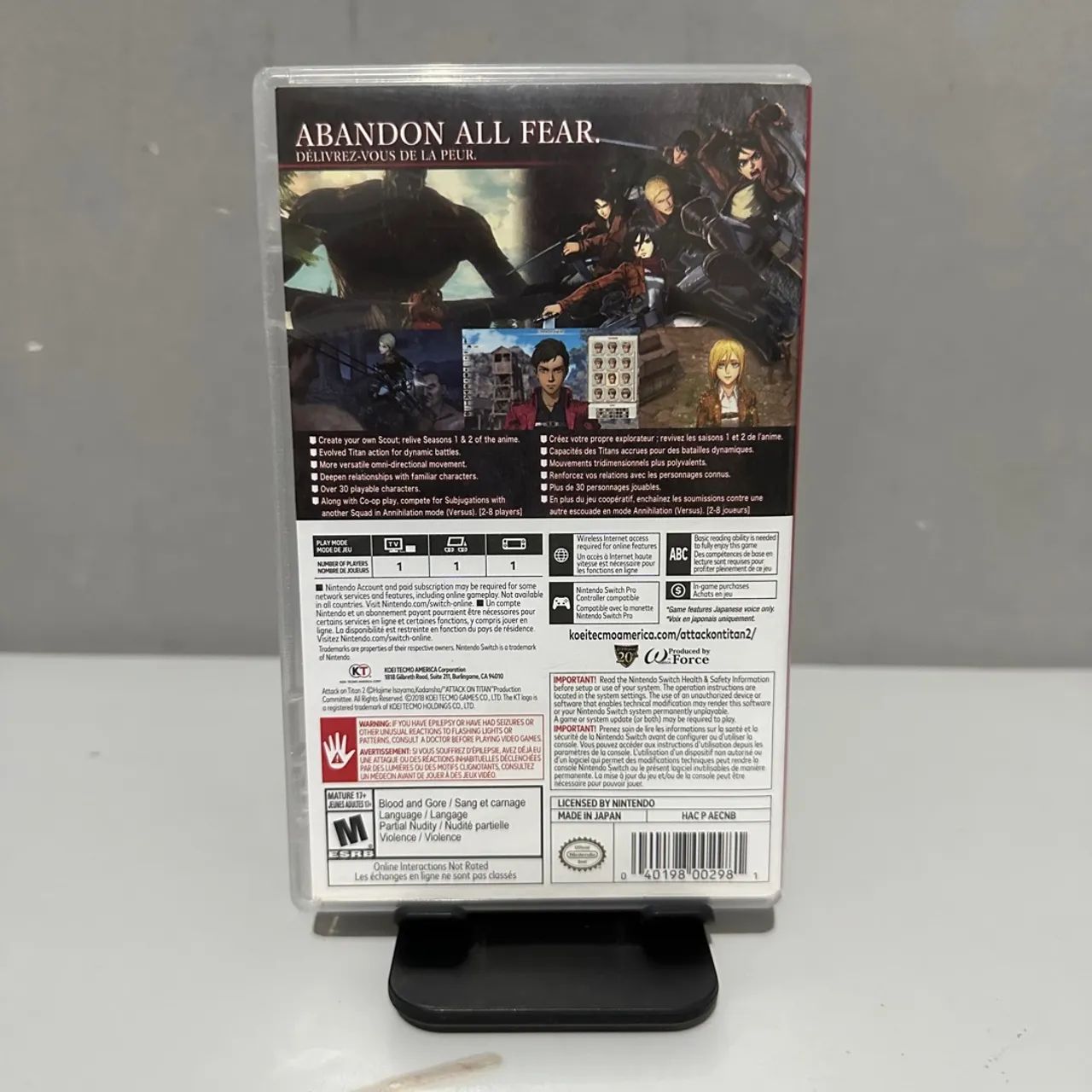 Attack on Titan 2 para Nintendo Switch Usado  - Foto 2