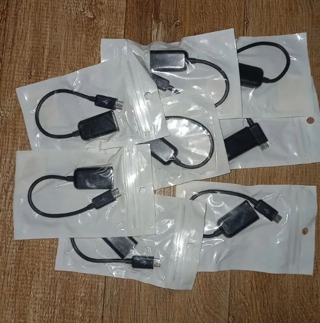 Lote 8 adaptadores OTG celular micro USB
