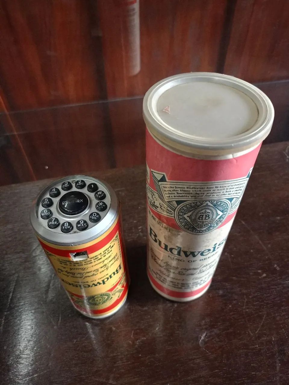Telefone lata de cerveja Budweiser  - Foto 2