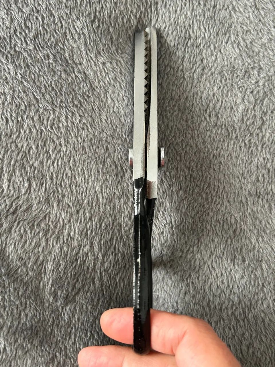 tesoura de picotar, zigzag - spitz japan. muito antiga, rara! - Foto 3