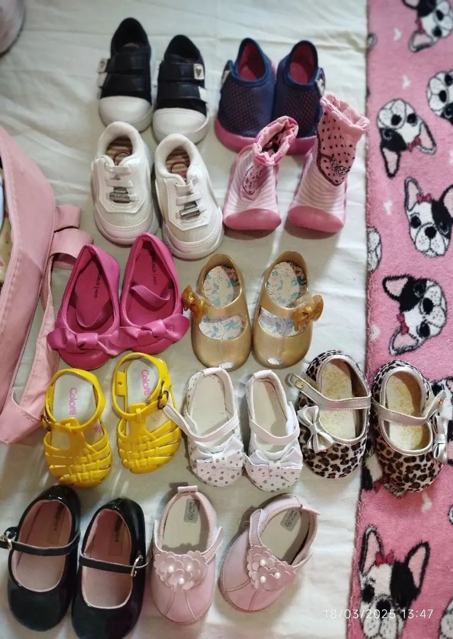 Lote de Sapatos para Bebê - numeração do 15 ao 18