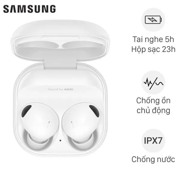 fone Bluetooth 5.3 Samsung Galaxy Buds2pro ª1linha,áudio360,anti ruído c excelentes graves - Foto 2
