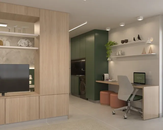 FLAT 51 m2 - MOBILIADO - SETOR BUENO