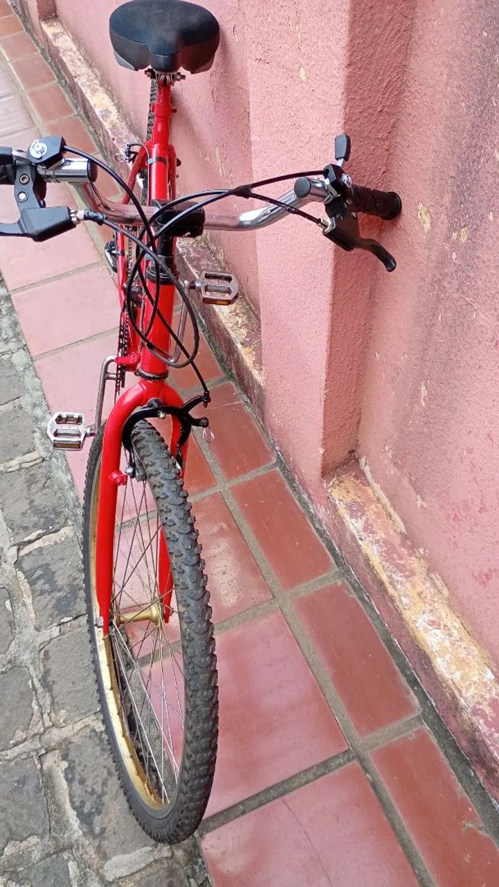 Bicicleta Vermelha Aro 26 - Foto 5