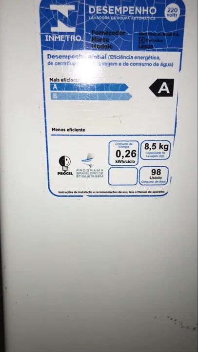 Máquina de Lavar 8.5kg - Semi-nova, Funcionando Perfeitamente! - Foto 3