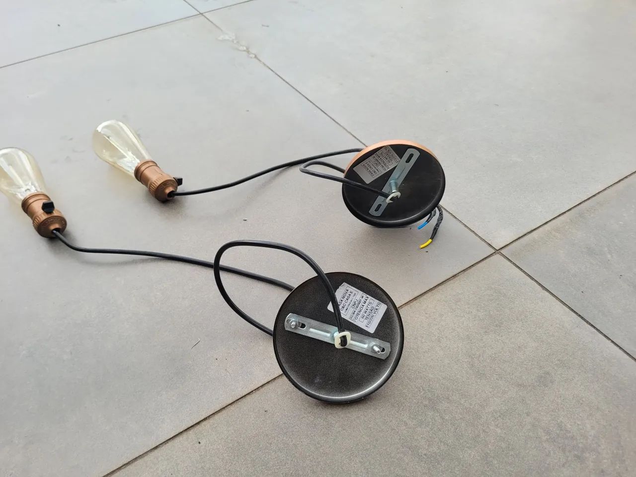 2 Pendentes de Luz - Estilo Industrial - Foto 2