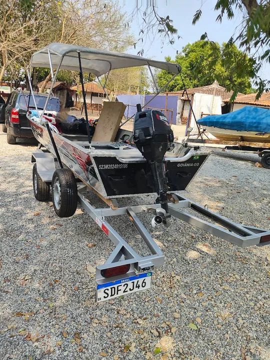 Barco, motor e carretinha  - Foto 2