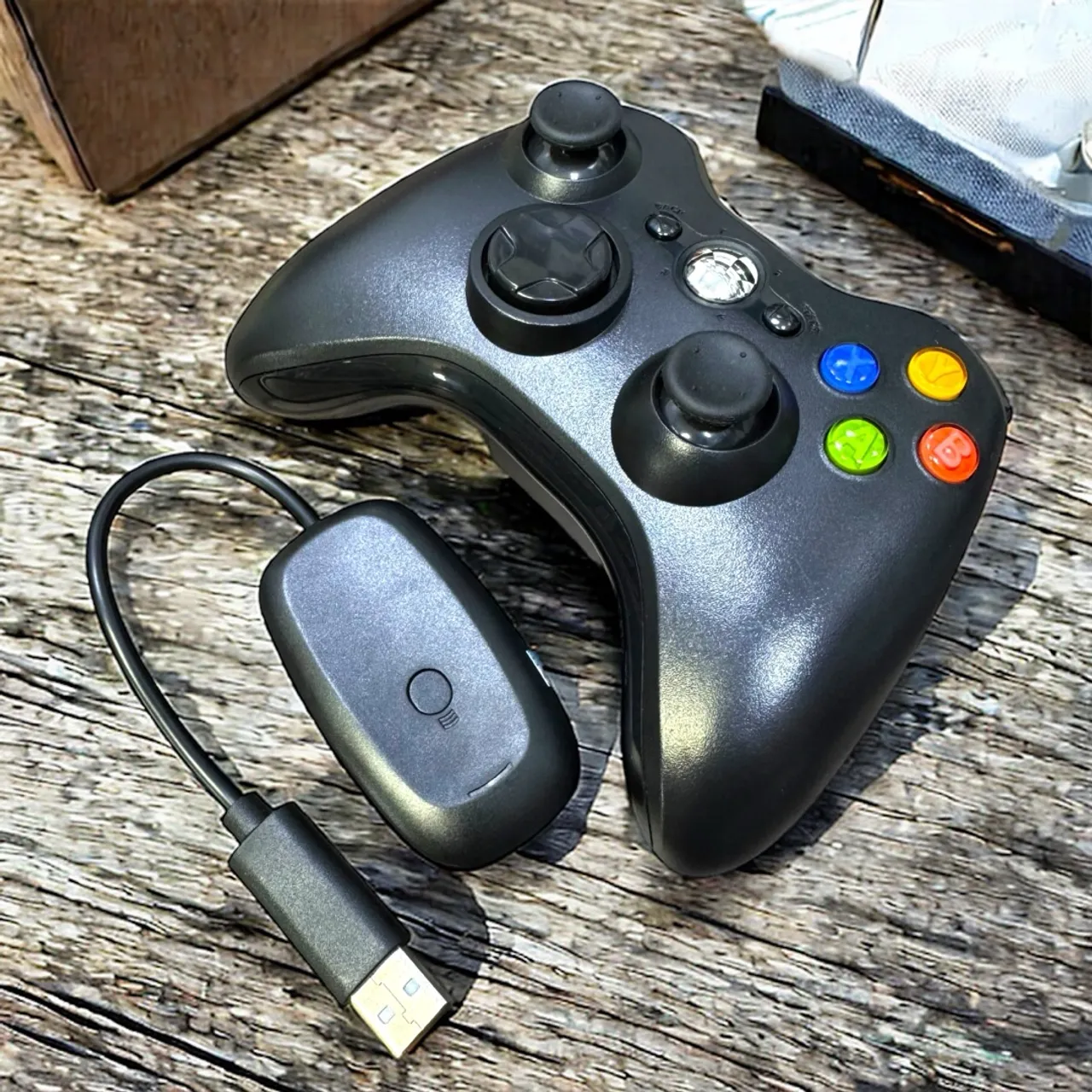 Controle Xbox 360 sem fio + Adaptador USB compatível com pc - Novo