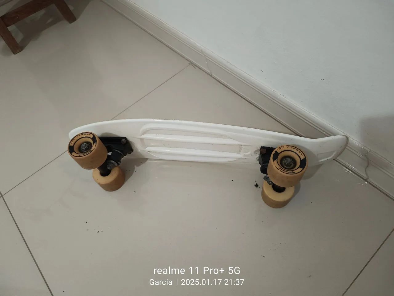 Skate mini Cruiser Branco - Foto 2