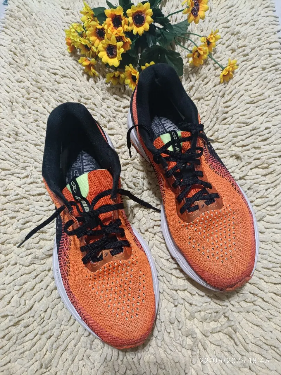 Tênis CORRE da Olimpykus Esportivo Laranja e Preto - N° 40( 28cm de palmilha)