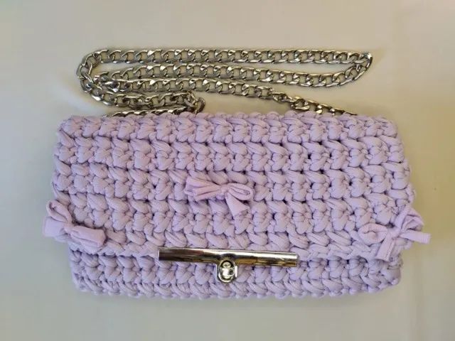 Bolsa de Festa - Lilás com lacinho - NOVA