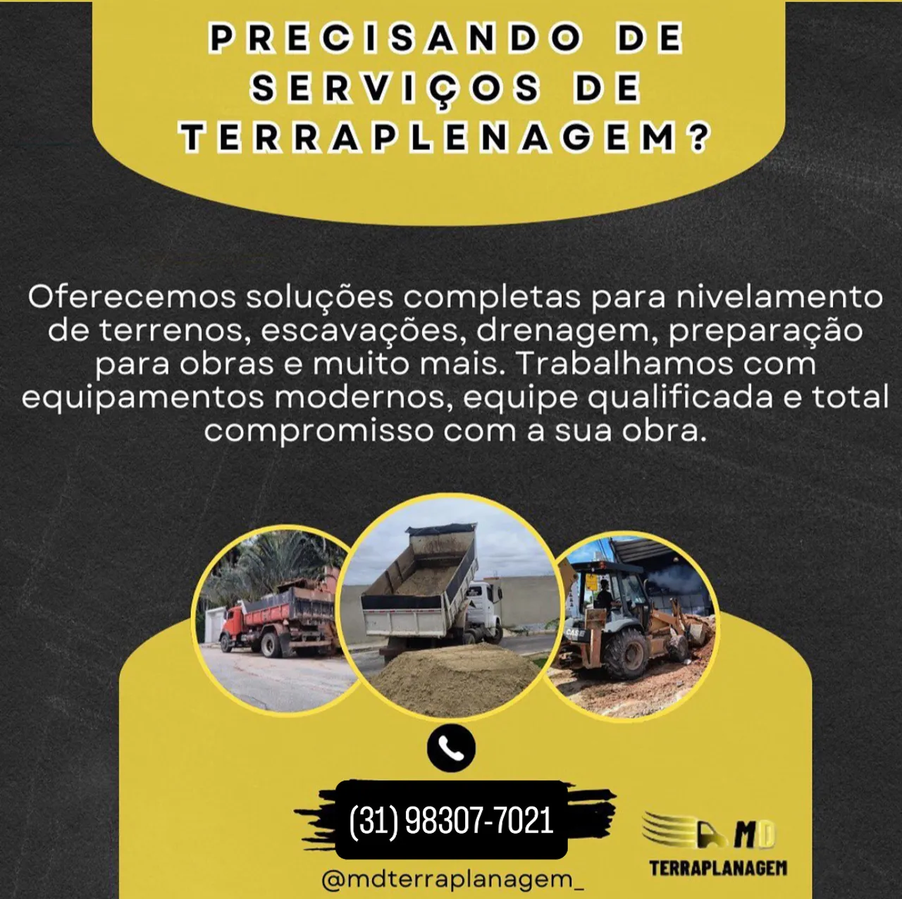 Serviços de terraplanagem
