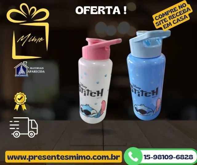 Garrafa de Plastico 1000ml Squeeze Stitch