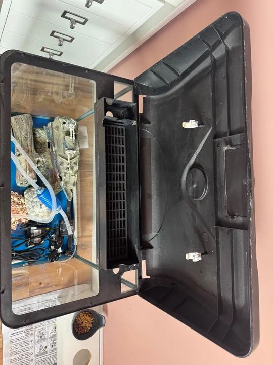 Aquário Curvo  110v. Rs Aqua 600 Black 60x36x56cm 82 Litros - Foto 4