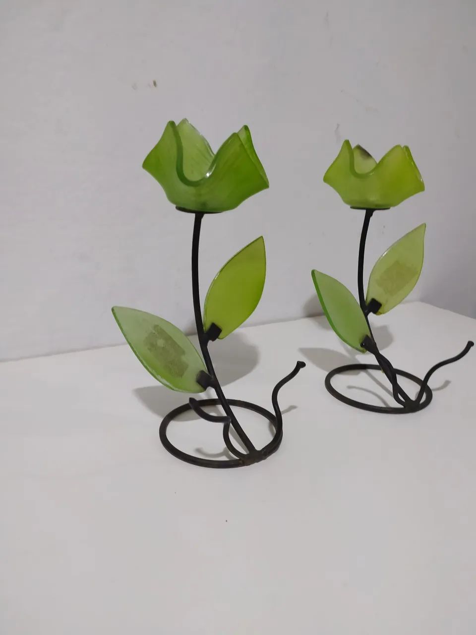 2 Porta velas decorativos em formato de flor - Foto 5