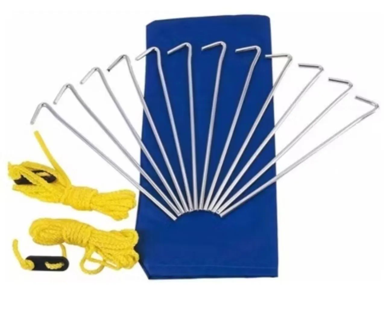 Conjunto de 12 espeques + 02 tirantes para montagem de barracas e gazebos - Foto 2