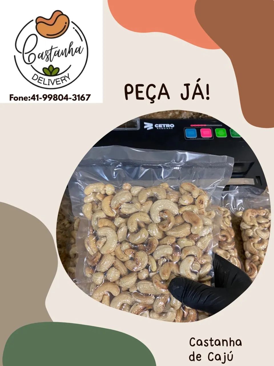 Castanhas de Caju em Pacote a vácuo  - Foto 3