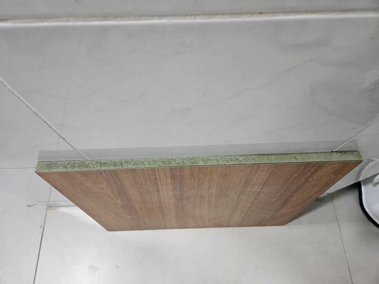 Placa de MDF resistente à umidade de 53 X 43cm, nao fitada, freijó. - Foto 5