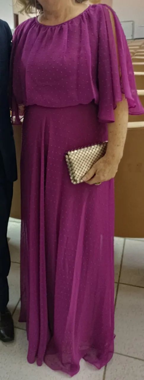 Vestido longo Fúcsia M/G