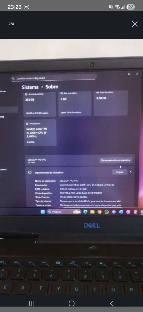 Notebook Gamer Dell G3 - Foto 2