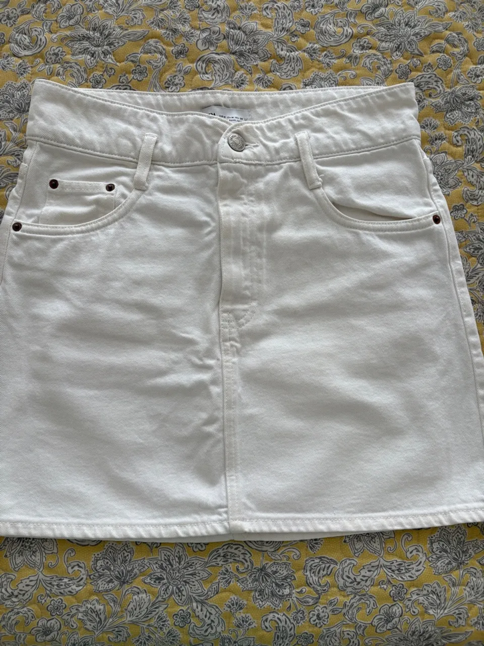 Saia Jeans Branca - Nova Zara