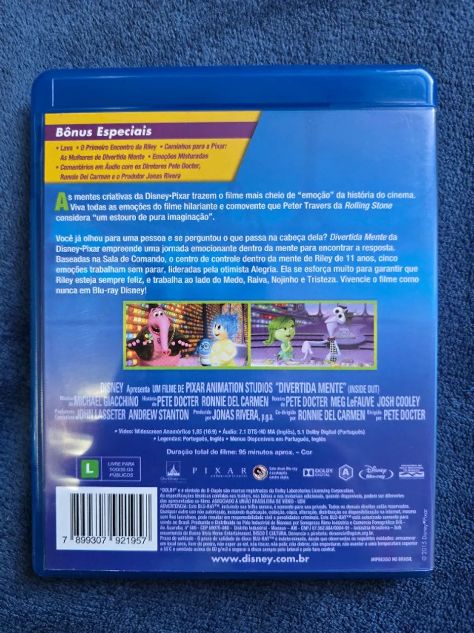 Blu-Ray - Divertidamente (Original) - Foto 2