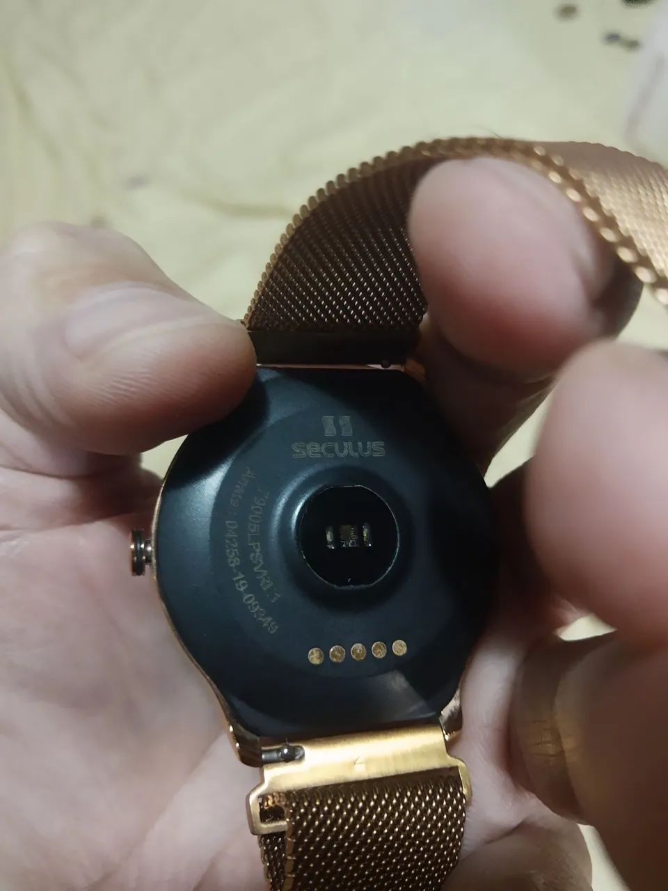 Relógio smartwatch Seculus Dourado com Pulseira de Metal - Foto 2