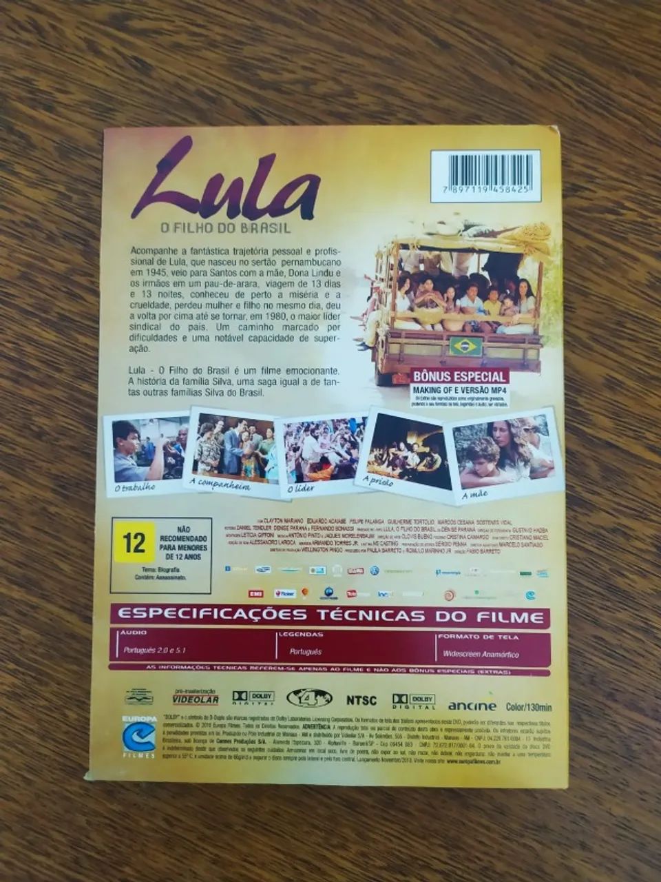 Lula O Filho Do Brasil - DVD - Foto 2