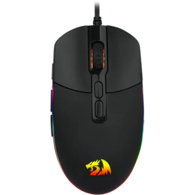 Mouse Gamer Redragon Invader, RGB, 10000DPI, 8 Botões Programáveis, Preto - M719-RGB