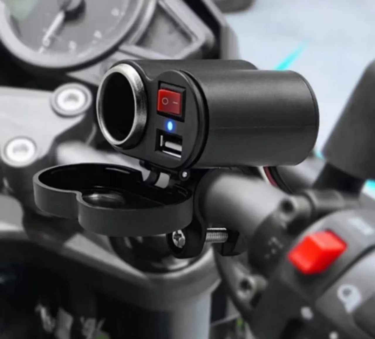 CARREGADOR DE CELULAR  PARA MOTO - Foto 4