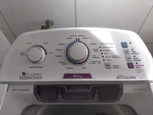 Máquina de Lavar Electrolux 8,5kg Branca Turbo - Foto 4