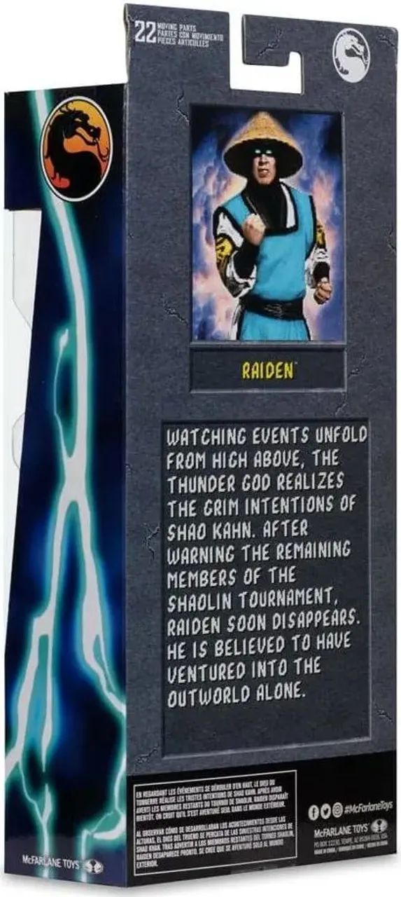 Mortal Kombat Klassiks Action Figure Raiden Mcfarlane - Foto 3