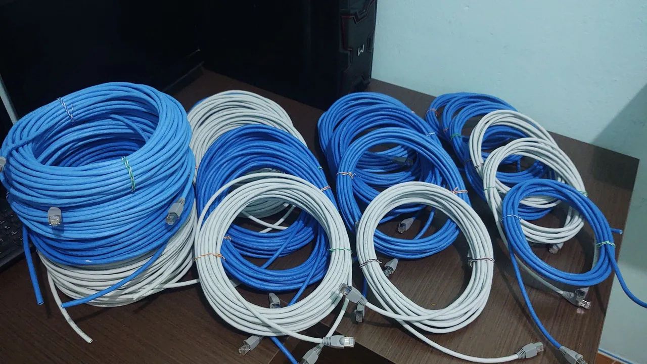 CABO DE REDE INTERNET CAT6 10GBPS LAN UTP RJ45 [5M-10M-15M-20M-25M-30M-40M.] Metros Cat.6<br> - Foto 4