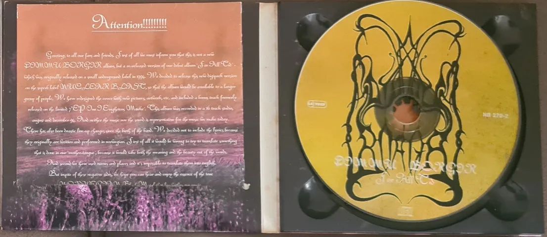CD original Dimmu Borgir - For All Tid - Digipack - Foto 2