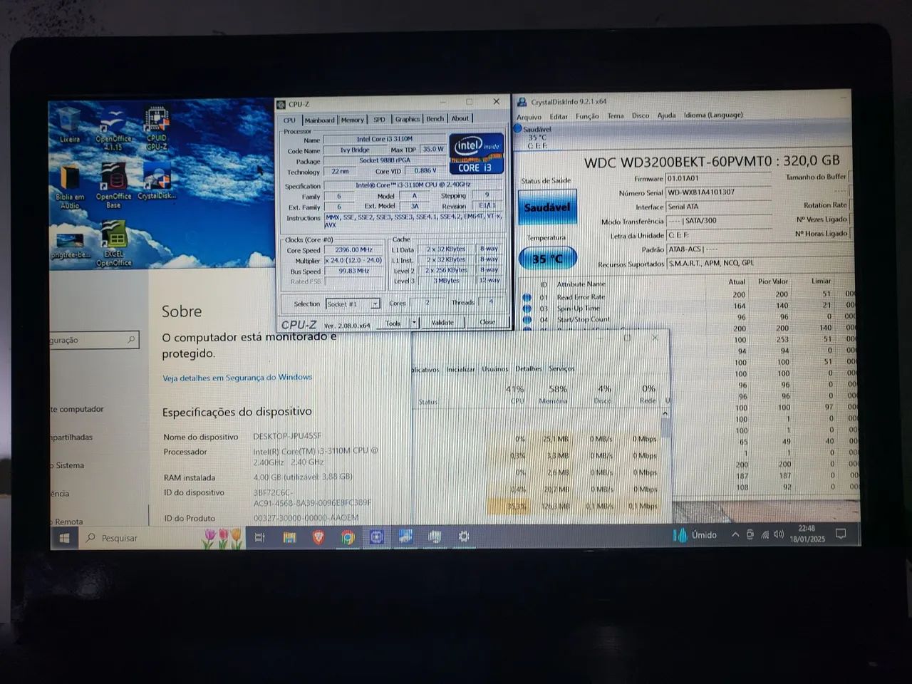 Vendo Notebook LG/ Intel core i3/ 320 Gigas Hd/ 4 Gigas Memória/ Bateria segurando carga  - Foto 3