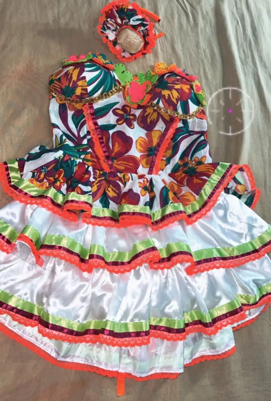 Vestido de Festa Junina Adulto