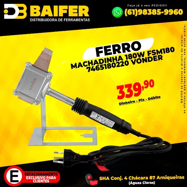 Ferro de Solda Machadinha 180w Fsm180  Vonder