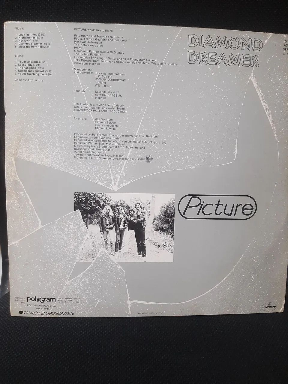 Picture - Diamond Dreamer - LP Vinil - Heavy Metal - Mercury 1983 - Foto 2