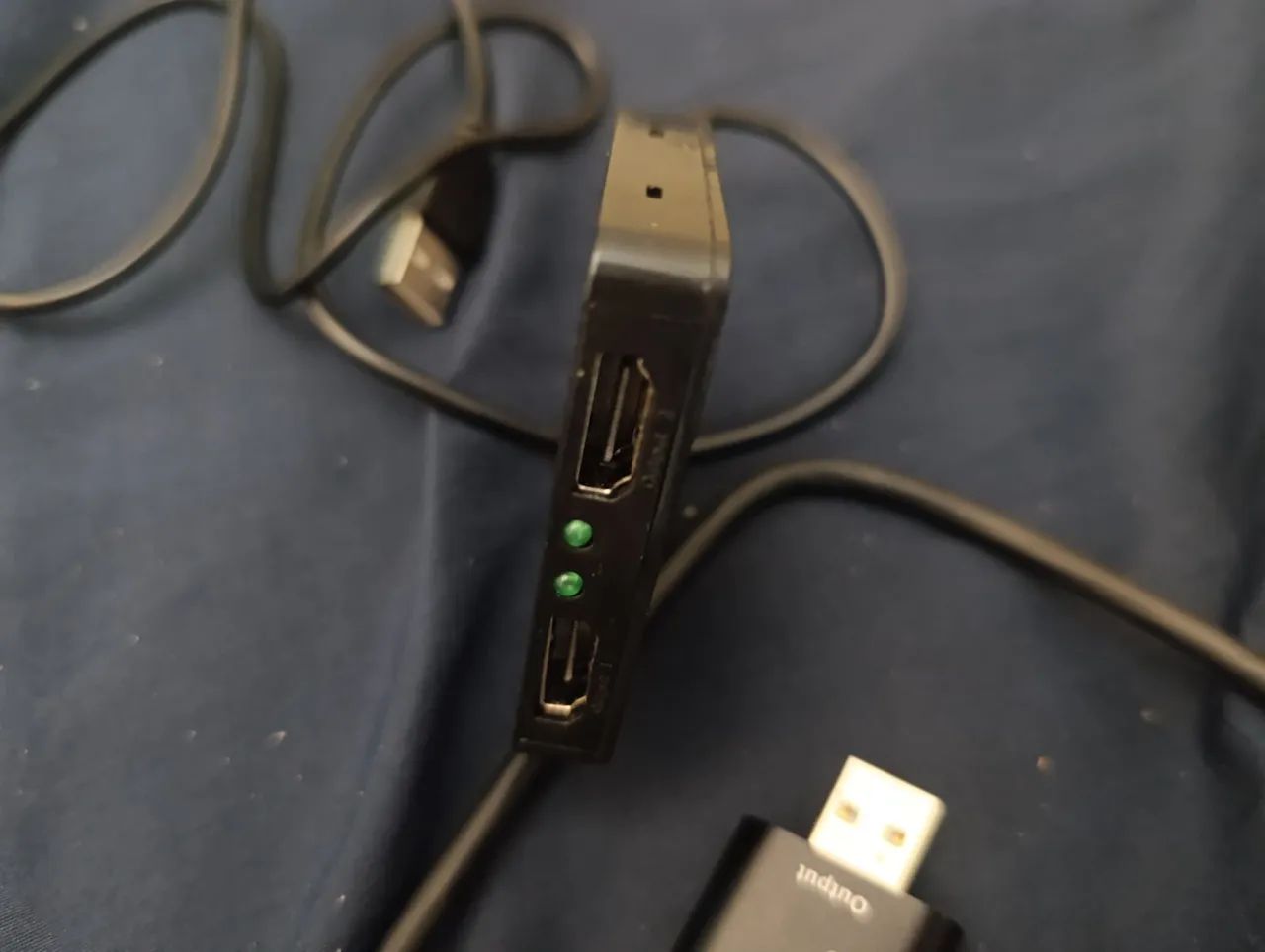 mini Placa de captura Full hd + splitter HDMI + cabo hdmi - Foto 2