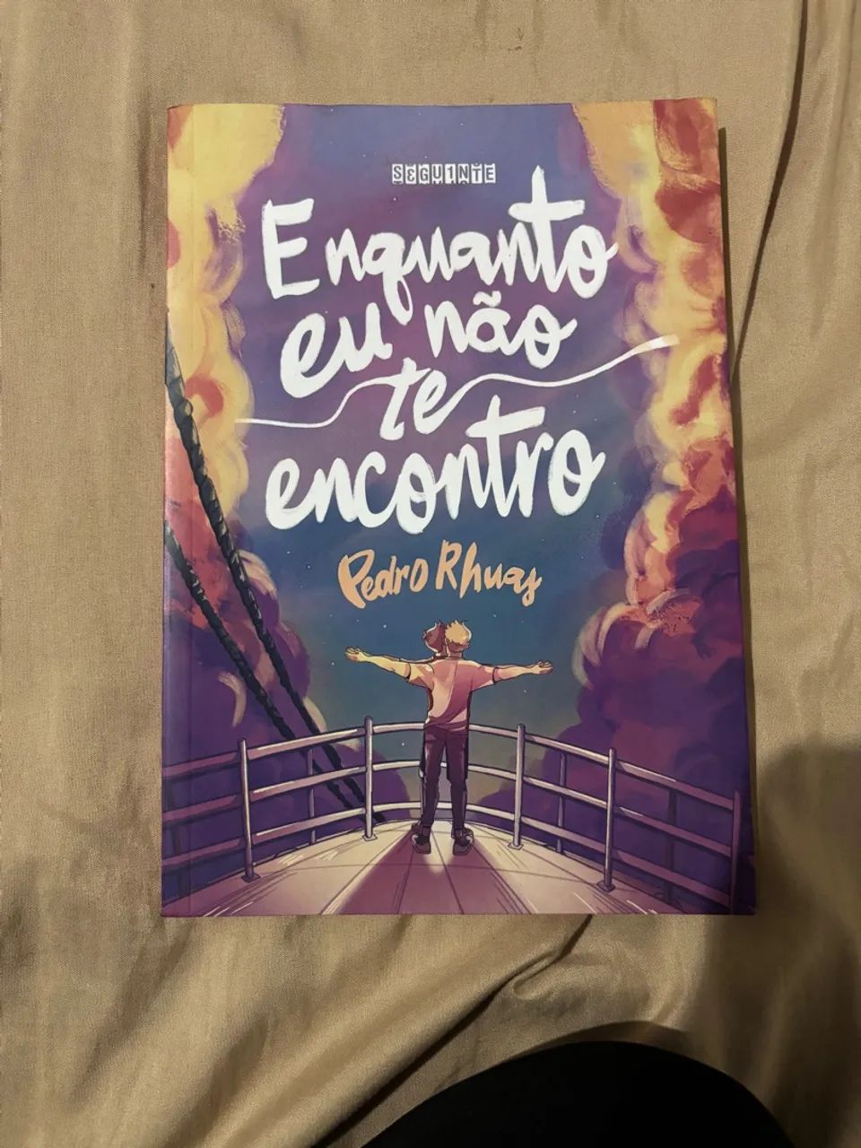NUNCA USADO - Livro Enquanto Eu Não Te Encontro - Pedro Rhuas