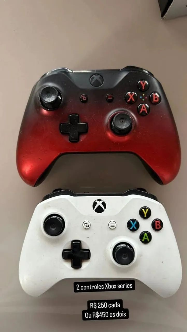 Controle Xbox Series - 2 Controles R$ 250 cada ou 2 por R$ 450