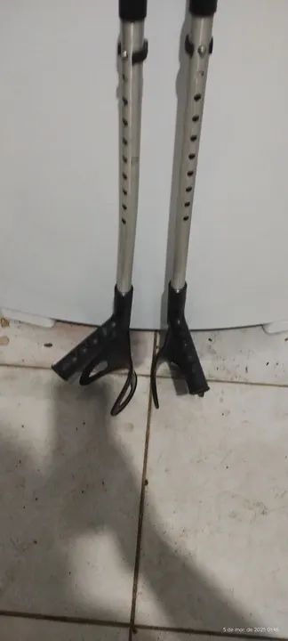 Par de Muletas canadense em alumínio  - Foto 3