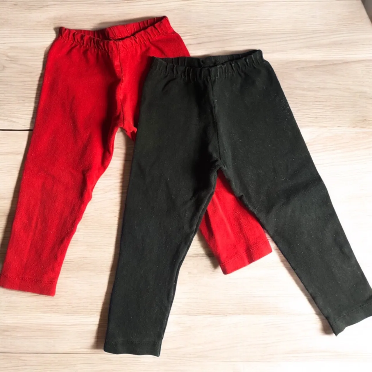 2 calças legging conjunto veste 2 anos menina