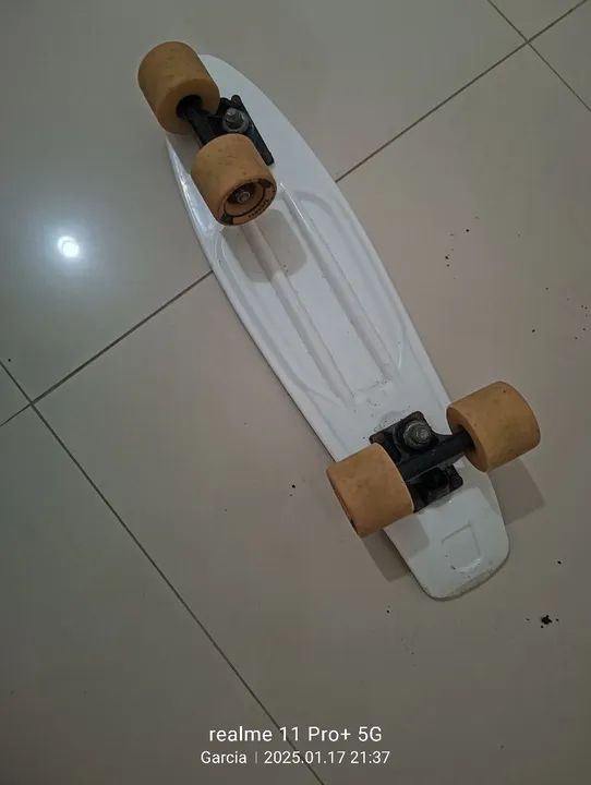 Skate mini Cruiser Branco - Foto 4